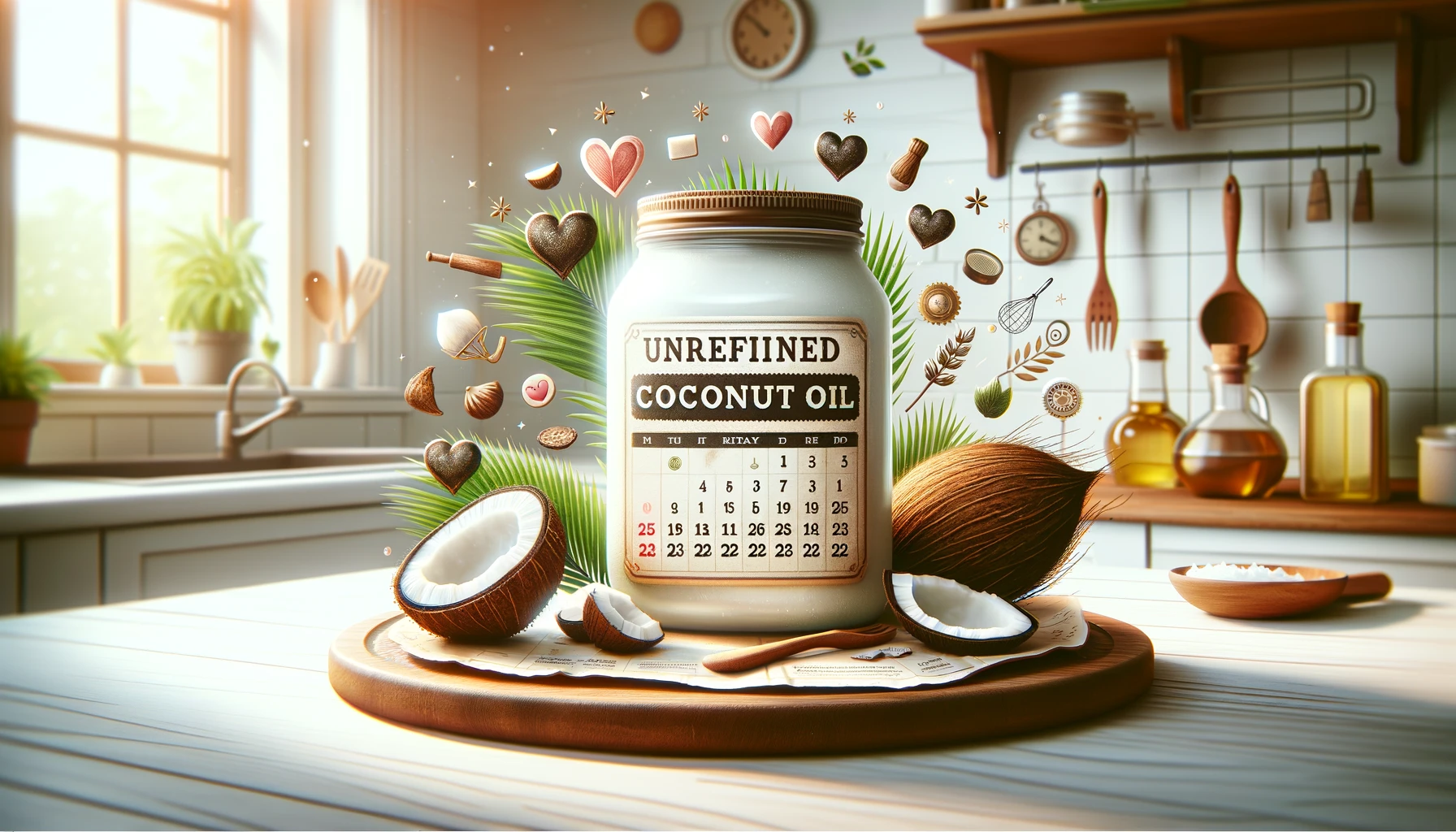 blog featured image designed for the post about unrefined coconut oil