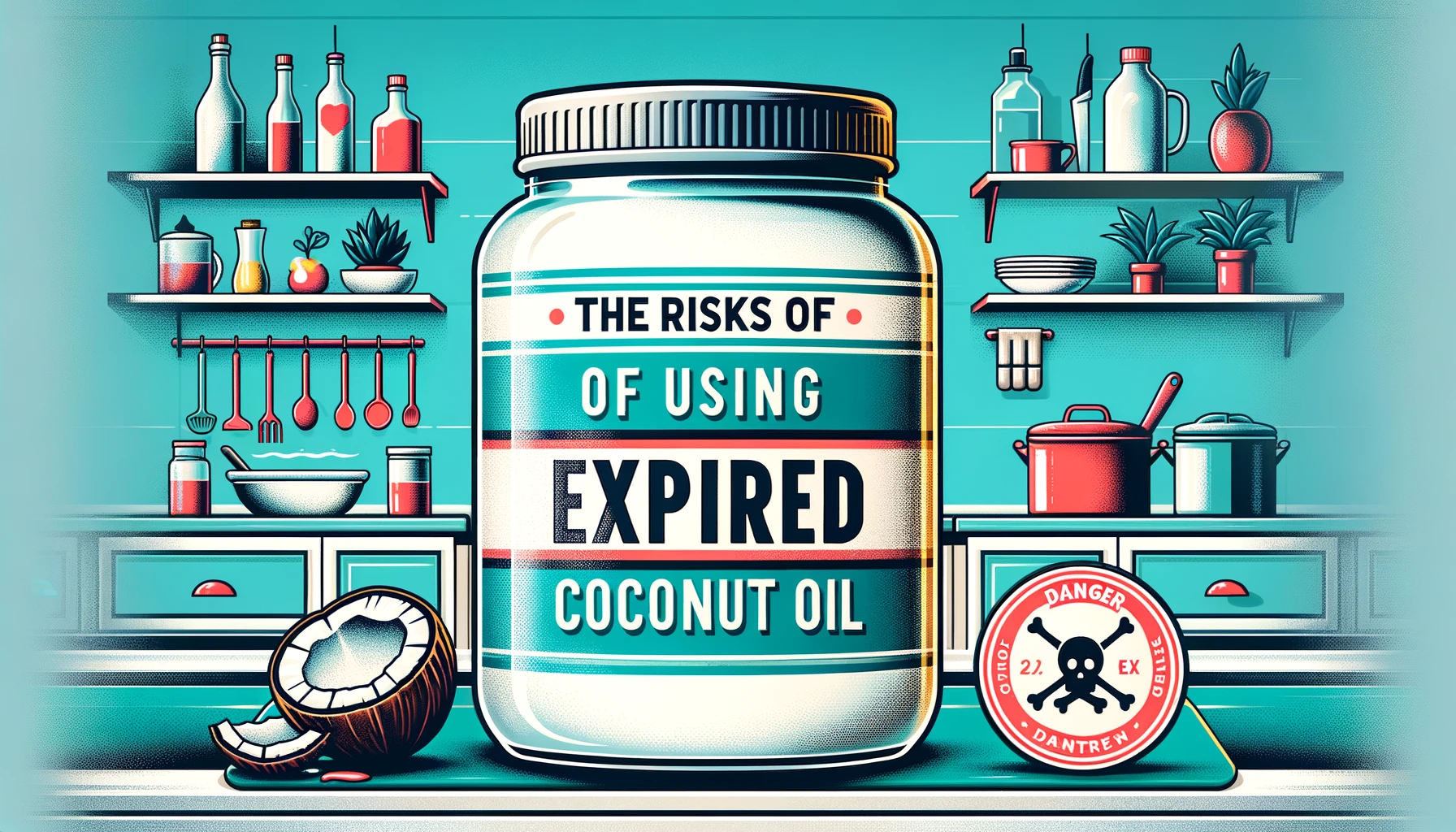 blog featured image for the post about the risks of using expired coconut oil