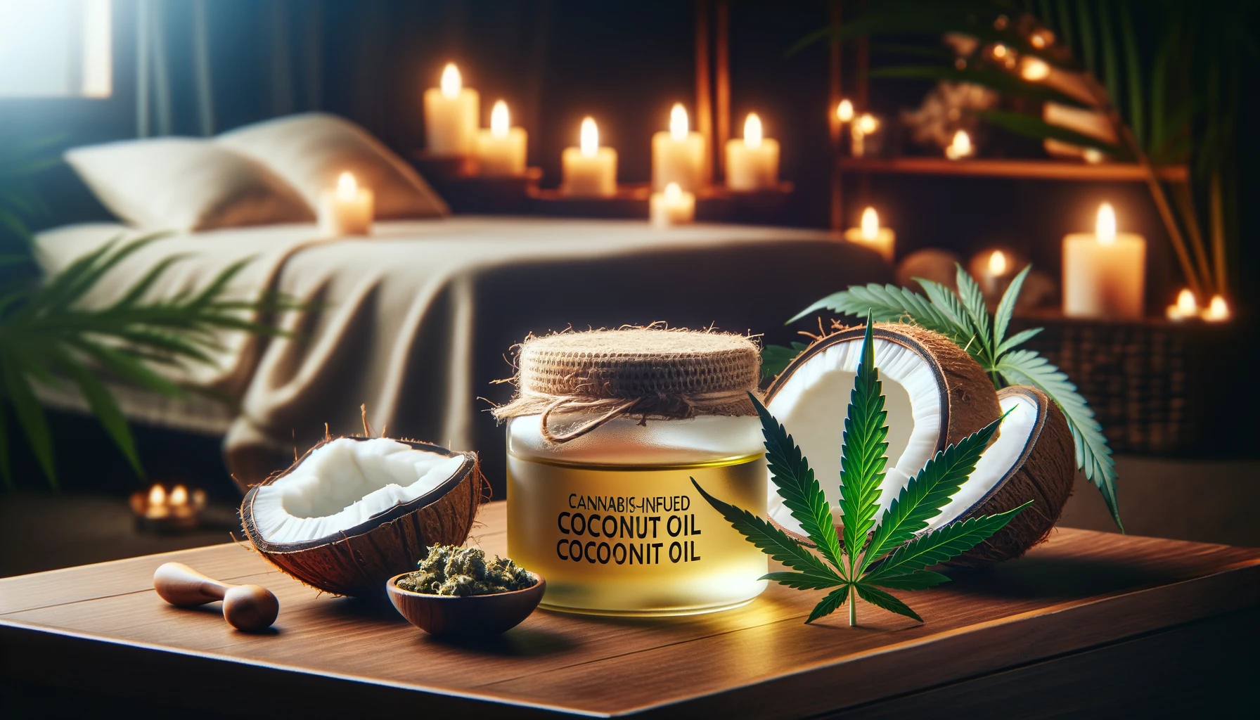 blog featured image for your post about making cannabis-infused sex lube with coconut oil