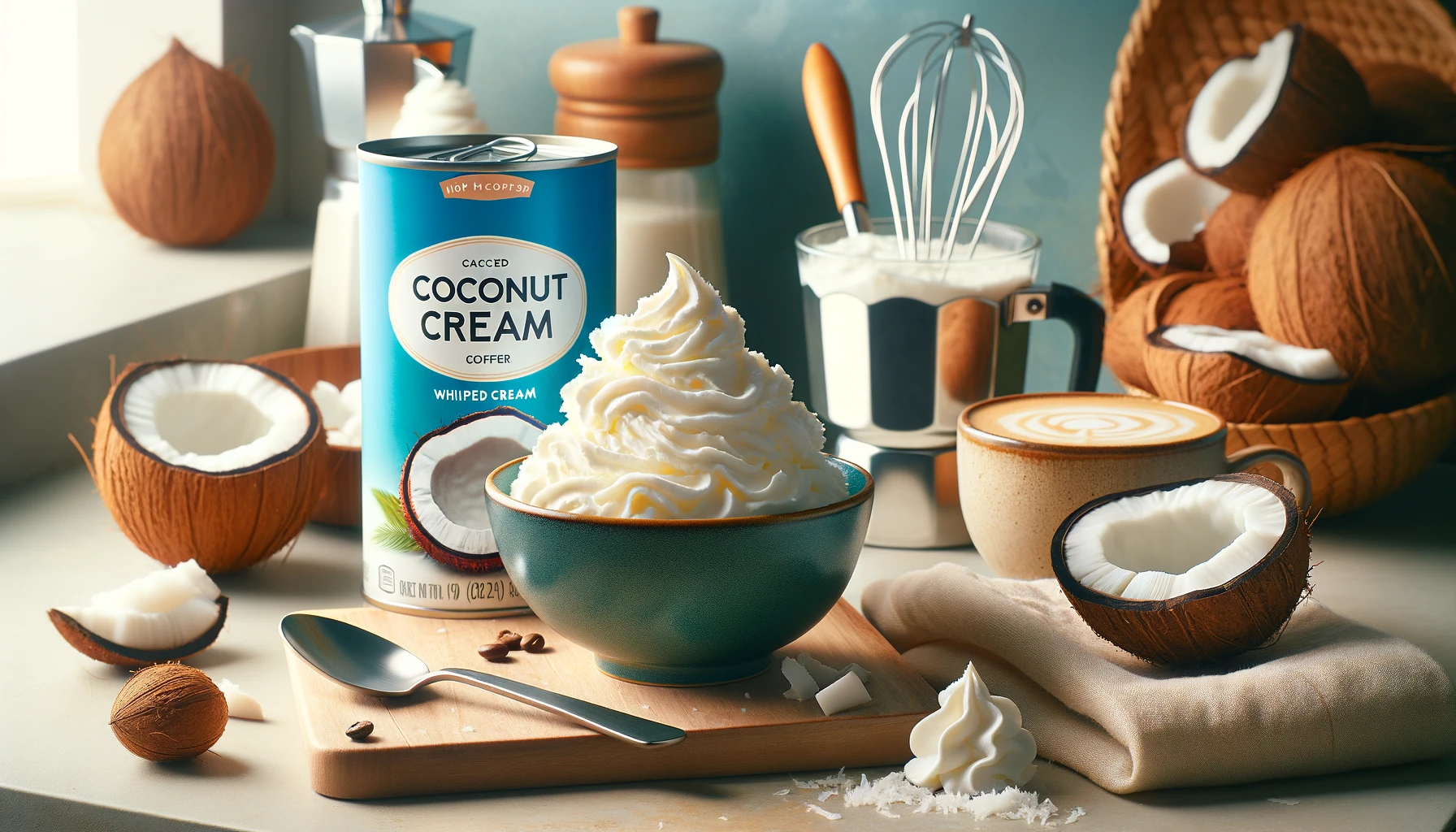 featured image for blog post on making whipped cream from canned coconut cream