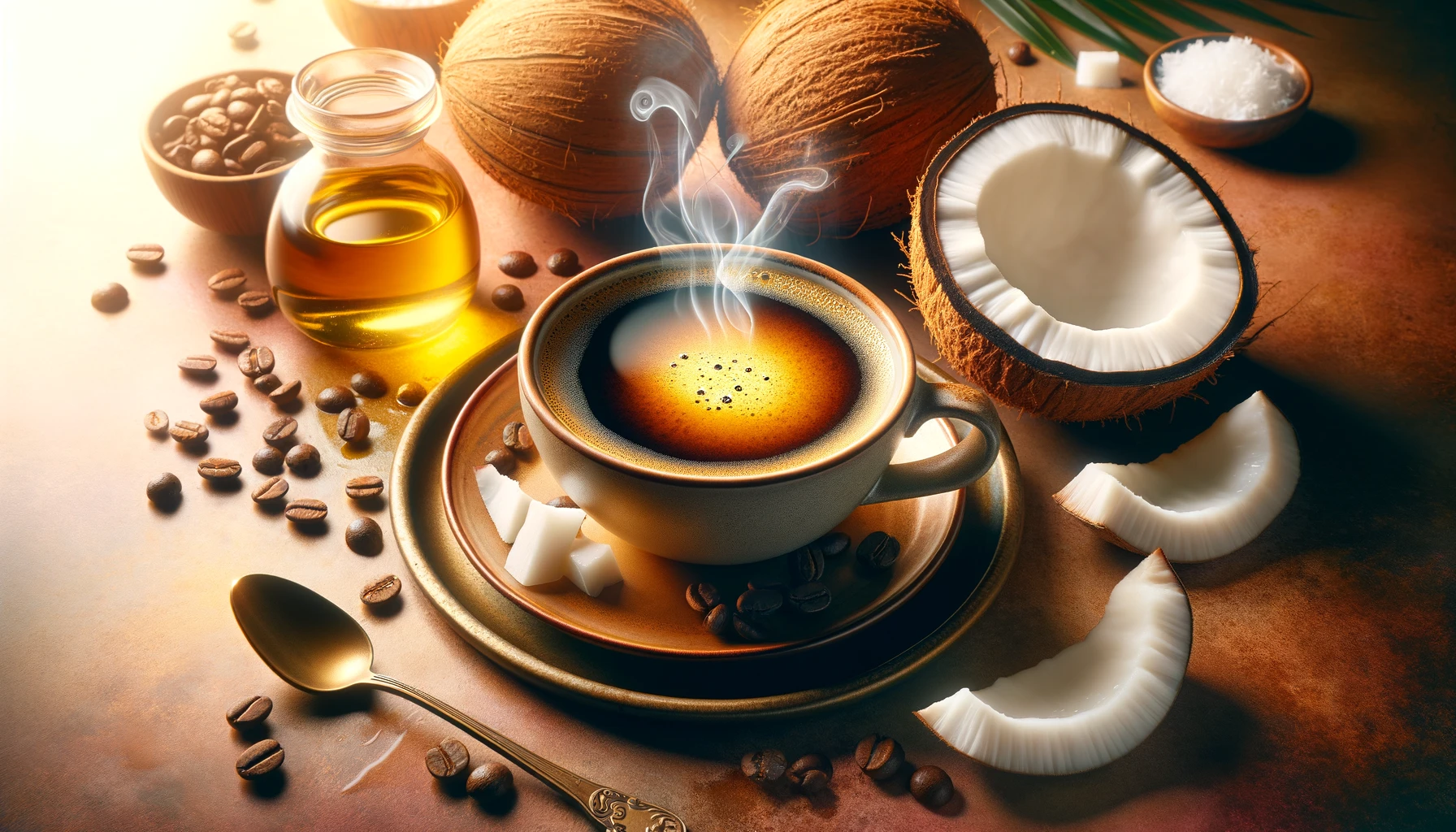 blog featured image about adding coconut oil to coffee