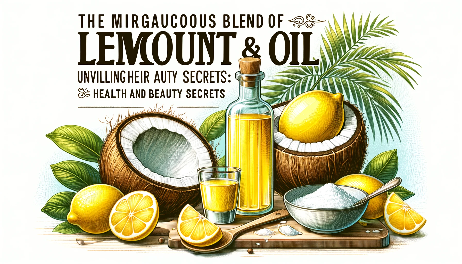blog featured image for the post titled The Miraculous Blend of Lemon Juice and Coconut Oil Unveiling Their Health and Beauty Secrets
