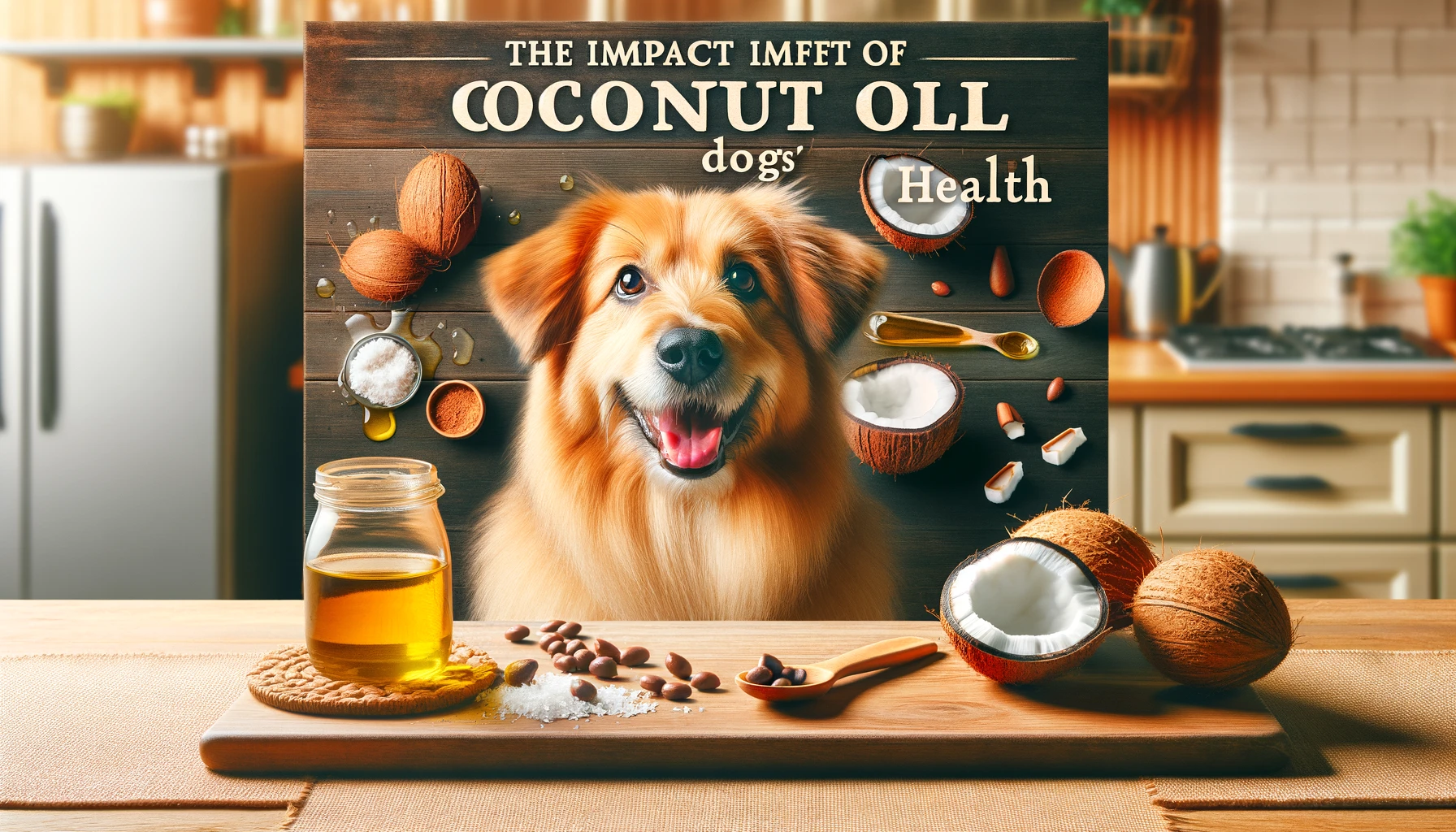 featured image for the blog post about the impact of coconut oil on dogs health