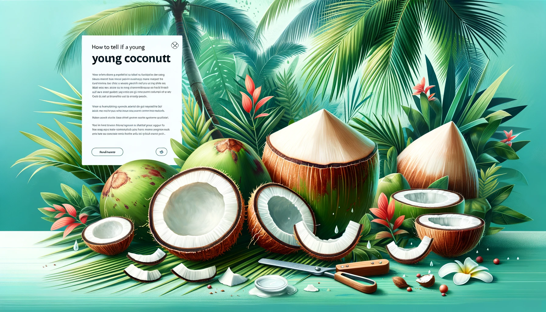 how to tell if a young coconut is bad
